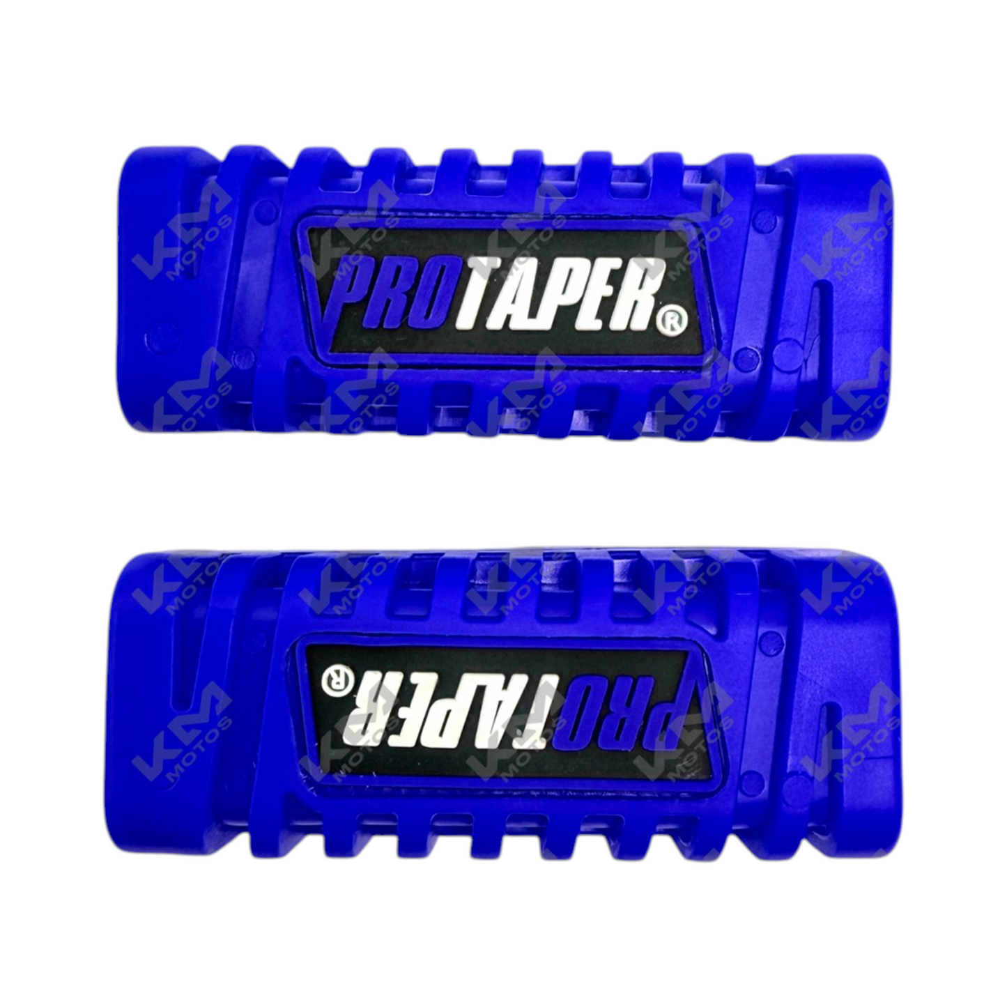 Hule de estribo azul para motocicleta CG125, FT125, FT150, marca KMMOTOS, protección y amortiguación para estribo.