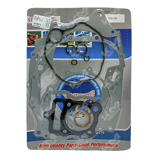 Kit de empaques de motor CG150 de KM Motos, conjunto completo de sellos y juntas para reparación de motor.