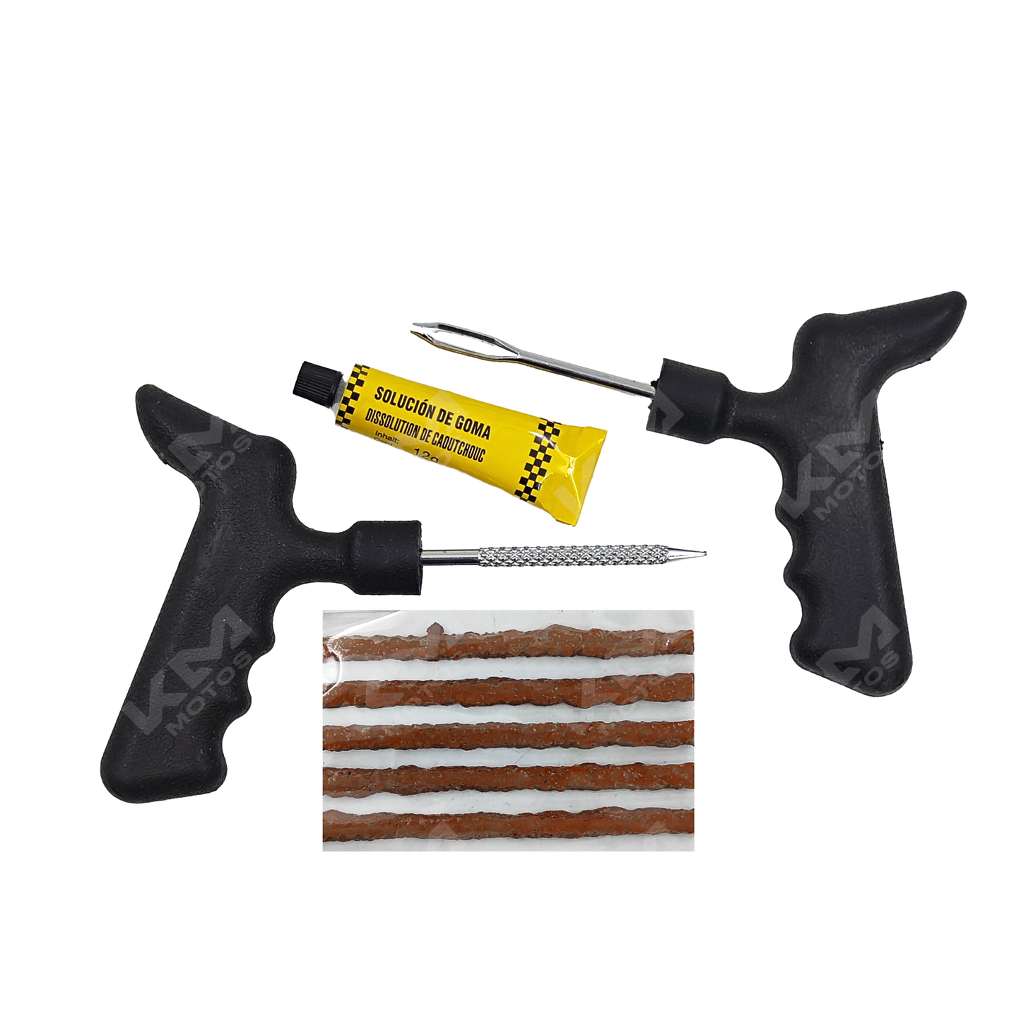 KIT DE REPARACION DE LLANTAS + MECHAS