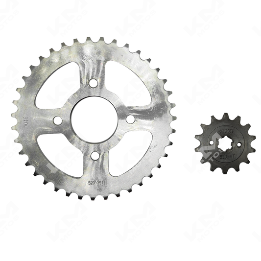 1/2 KIT DE TRACCION DE PULSAR NS200 39T-520 - KMMOTOSHN
