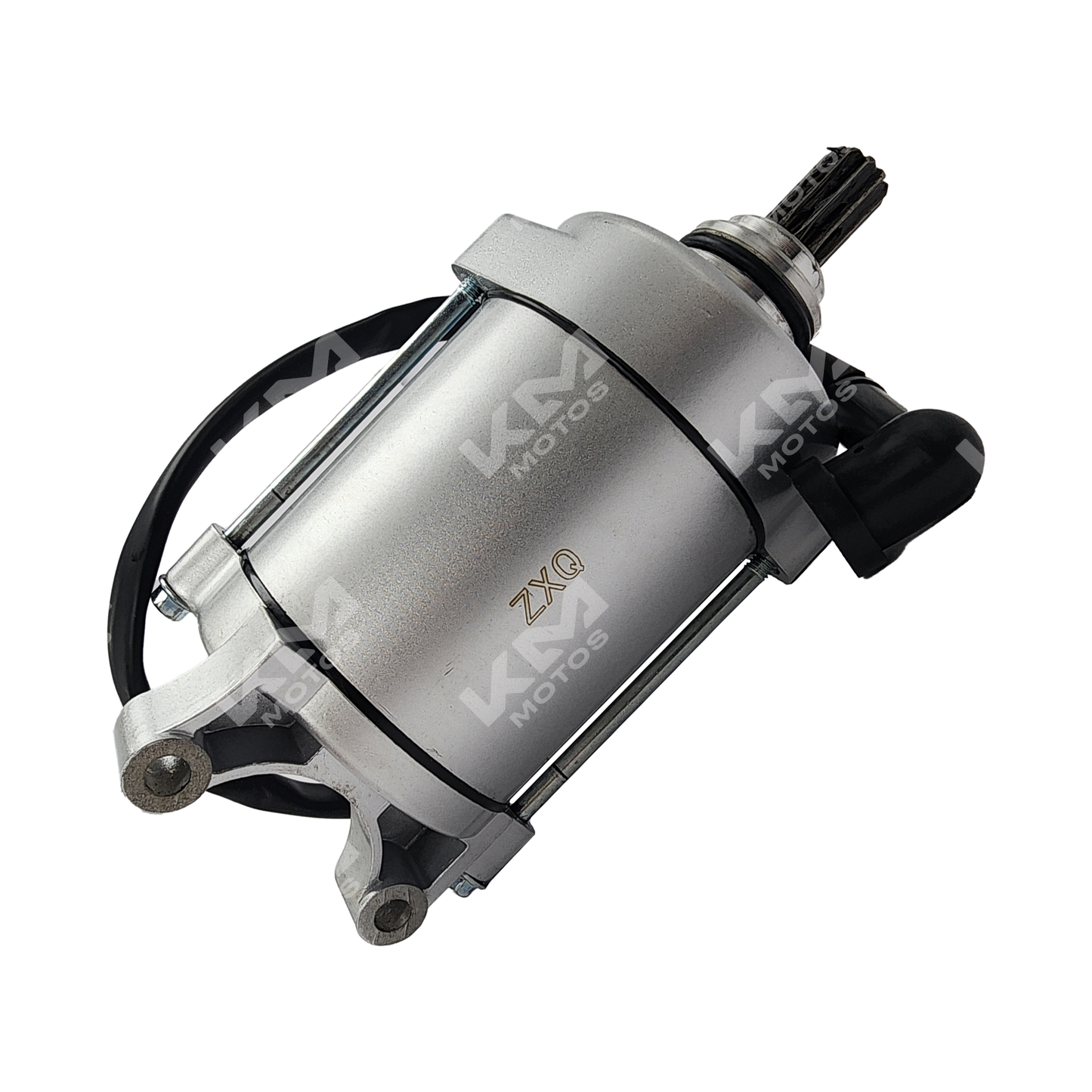 Motor de arranque CG200/XM200 11T de KM Motos, imagen del motor de arranque para motocicleta.