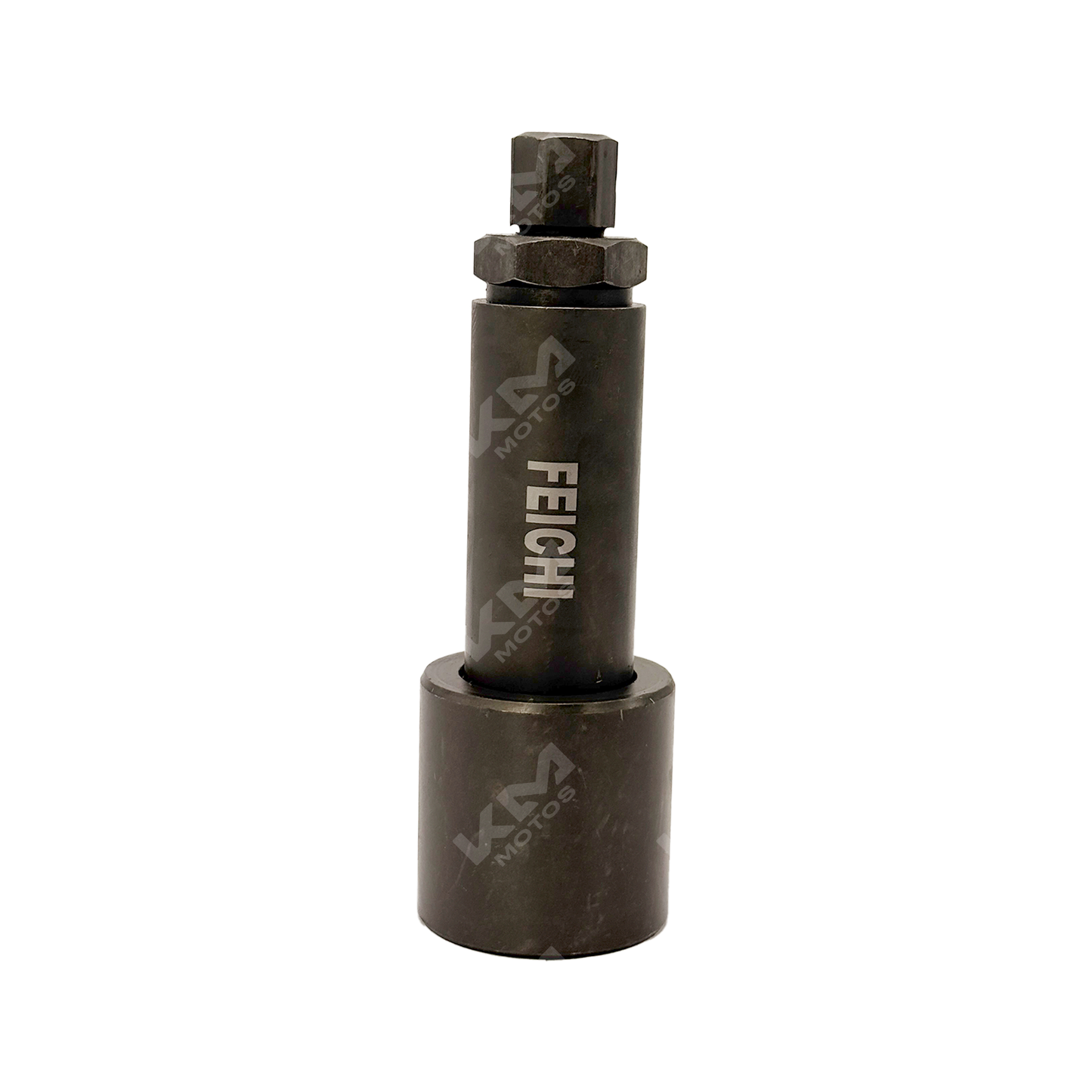 Extractor de ciguñal KM Motos, herramienta robusta para desmontar y mantener motores de motocicleta con precisión.
