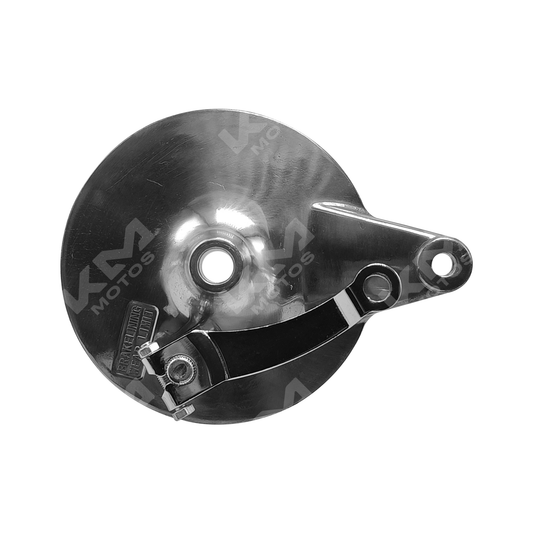 Imagen del porta fricción trasero completo para HJ125 de la marca KM Motos, mostrando el componente de fricción y estructura metálica