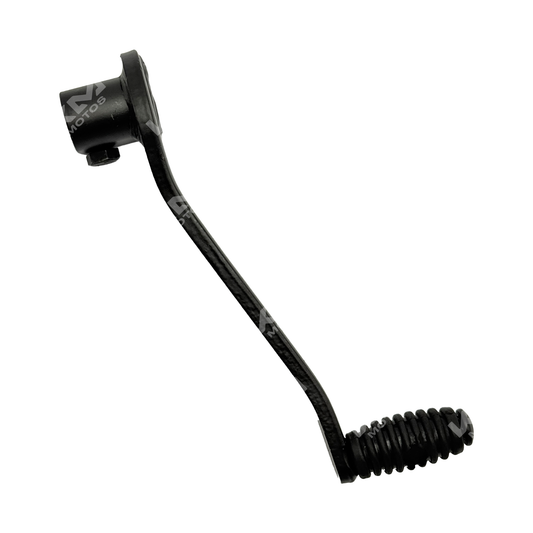 Pedal de cambio KM Motos para XM200, XL125, AKT150 y TX200, en color negro, muestra su estructura y superficie de contacto