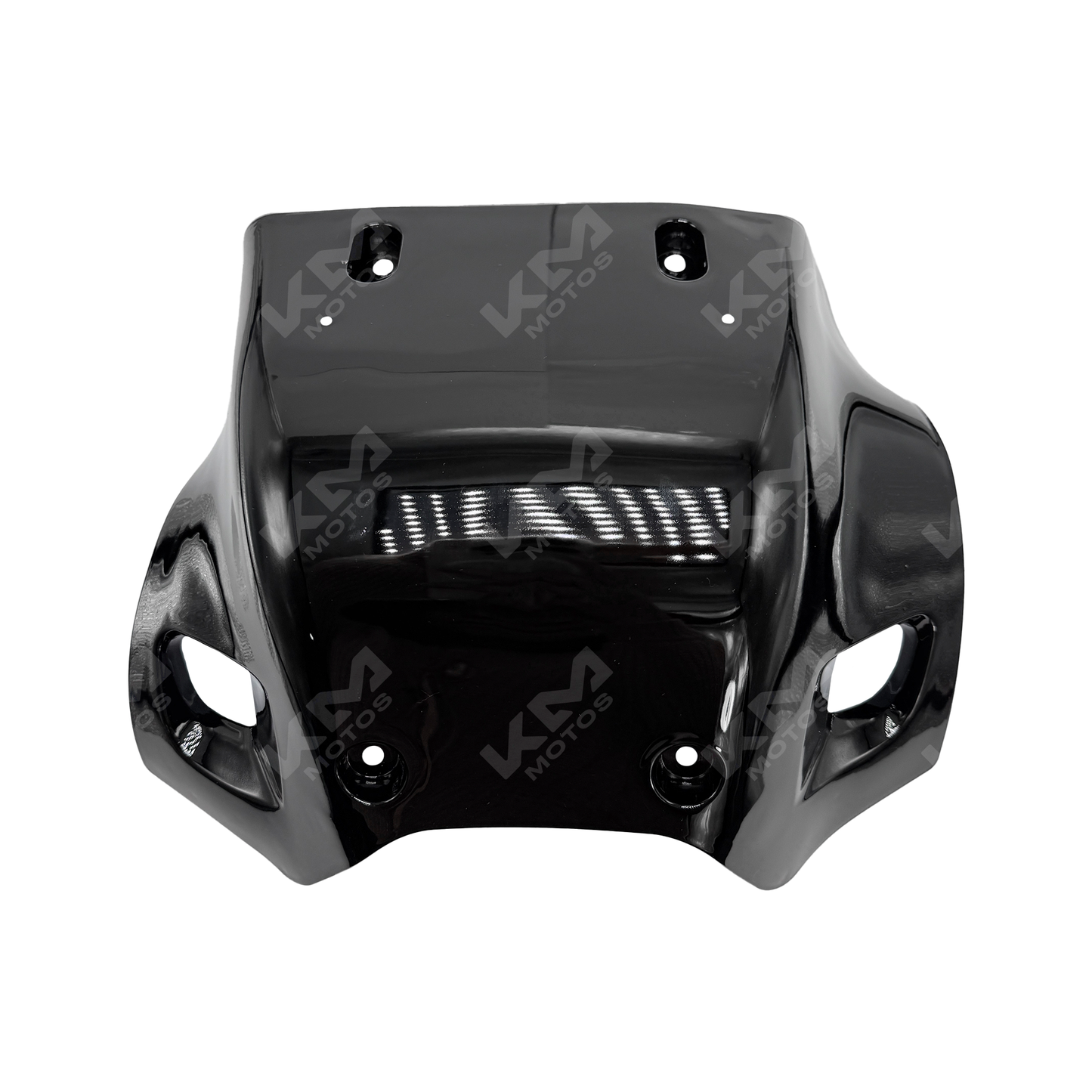 Pechera Xpress150/AKT NKD150 universal en color negro de KM Motos, protección para motociclistas.