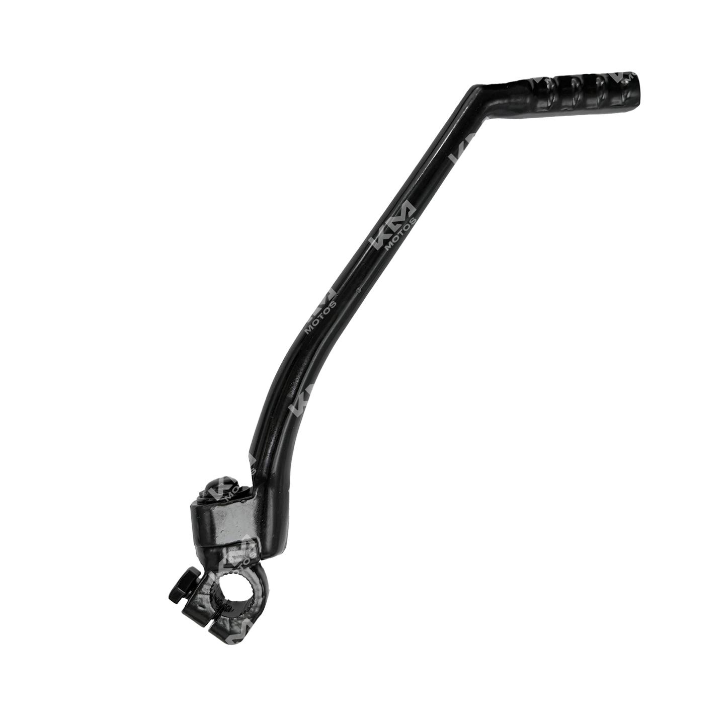 Pedal de motocicleta KMMOTOSHN KRANT AKT150/ZX150L/ZX200L en color negro, vista frontal del pedal.