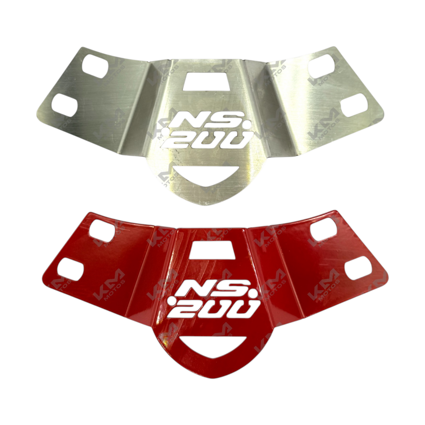 Protector de manubrio central para Pulsar 200NS de la marca KMMOTOS, diseño de lujo y protección para motocicleta.