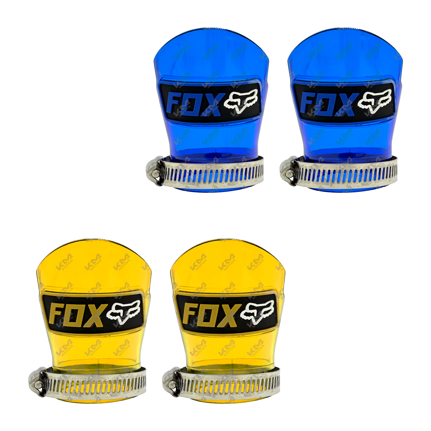 Protector de polvera para barra Fox de KMMOTOS, accesorio resistente para protección de componentes de motocicleta.