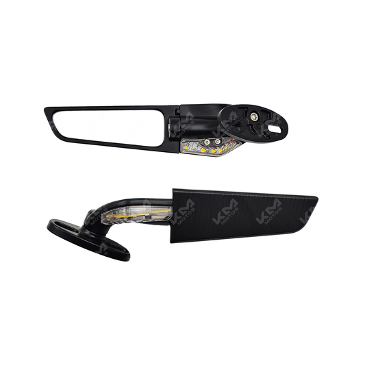 RETROVISORES DE ALERON + DIRECIONAL P/ CARENA - KMMOTOSHN