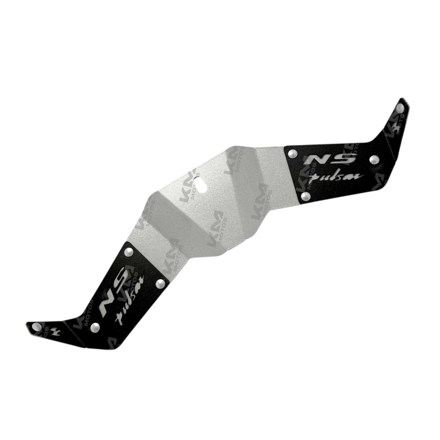 Alerón de lujo de metal para Pulsar 200NS de KMMOTOS, con acabado elegante y diseño aerodinámico.