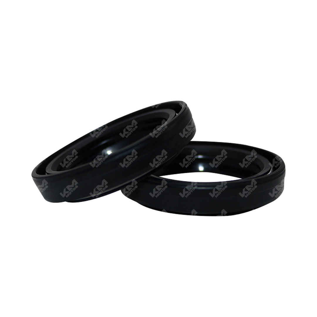 Sellos de barra NS200 de KM Motos, tamaño 37x49x8.5 cm, en color y material resistentes, para motocicletas.