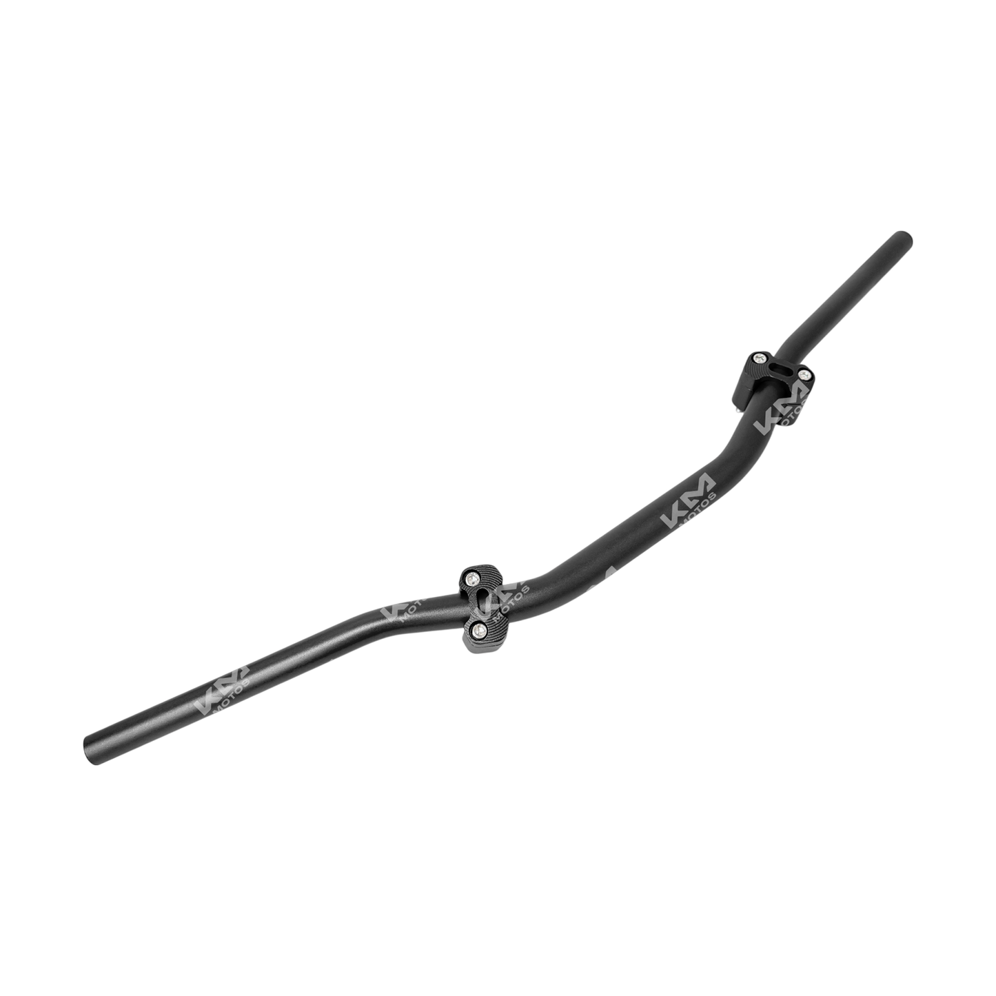 Timon fundido con anclas negro de KMMOTOS, diseñado para embarcaciones, con acabado resistente y duradero.