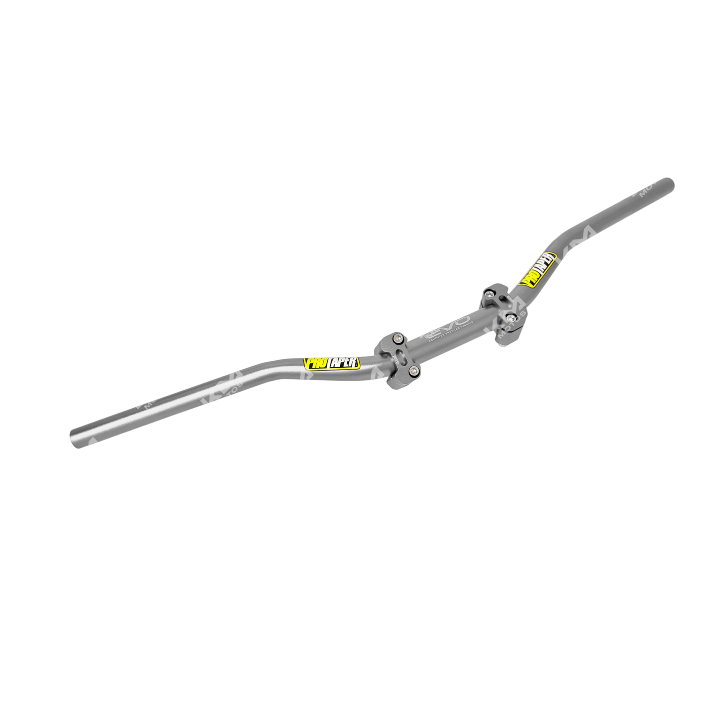 Timon fundido ASV/ProTaper cromado de KMMOTOS, con acabado brillante y diseño ergonómico para motocicletas.