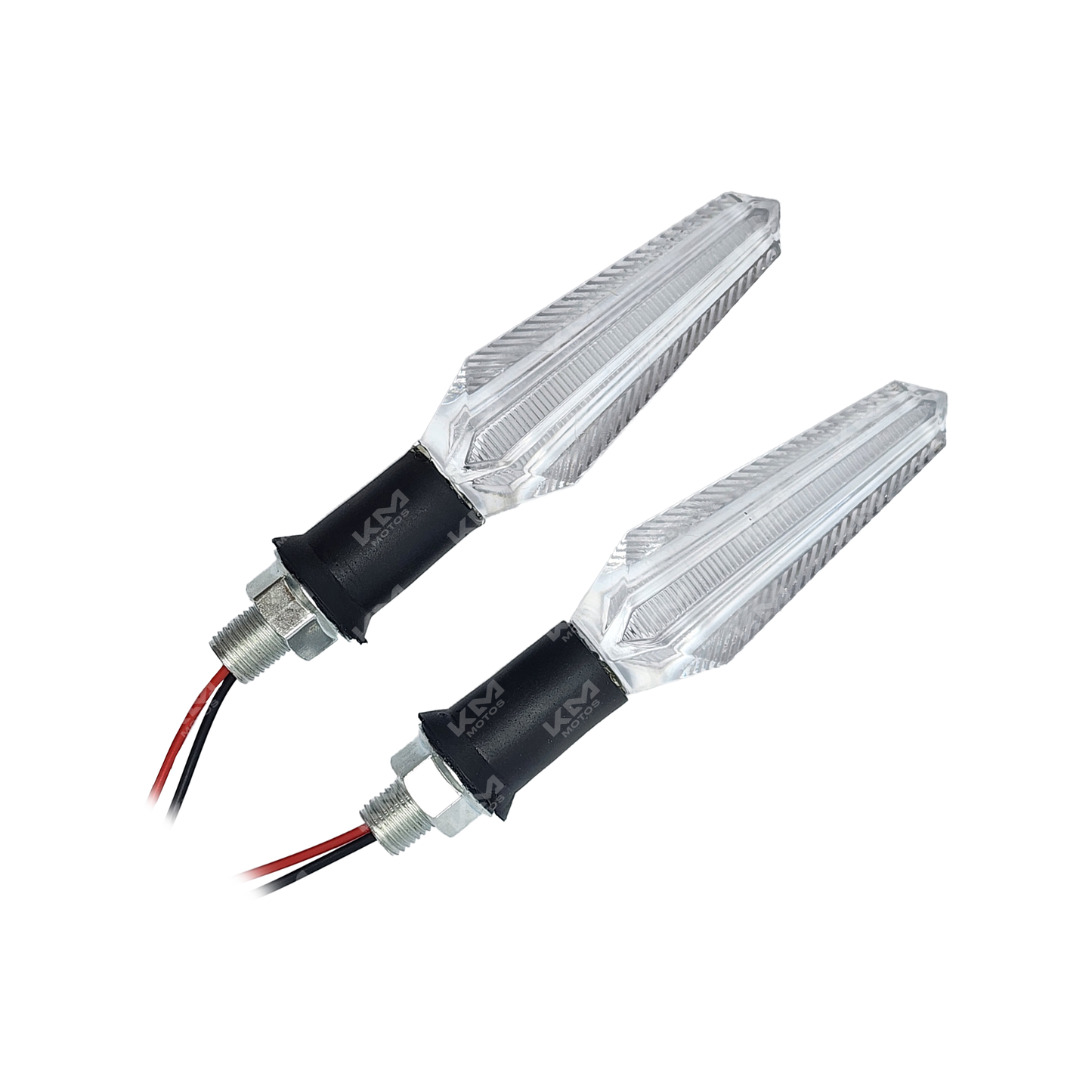 Vías transparentes universales de KMMOTOSHN, para montar en vehículos, con diseño claro y resistente, modelo KM-FV0074.