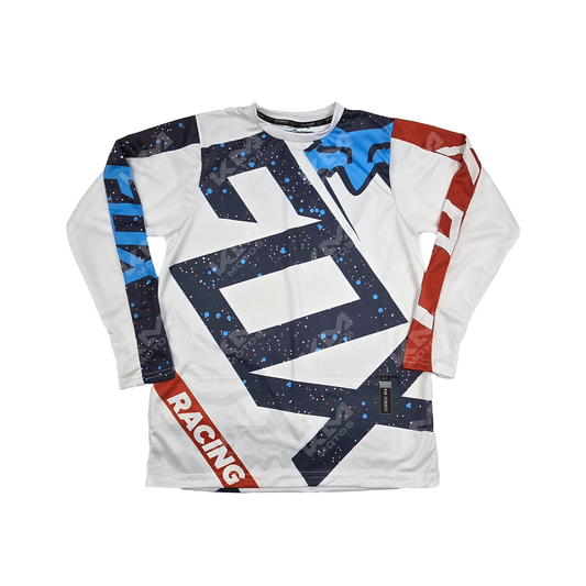 CAMISETA DEPORTIVA + DISENO FOX BLANCA, MULTICOLOR JD35 TALLA "M"