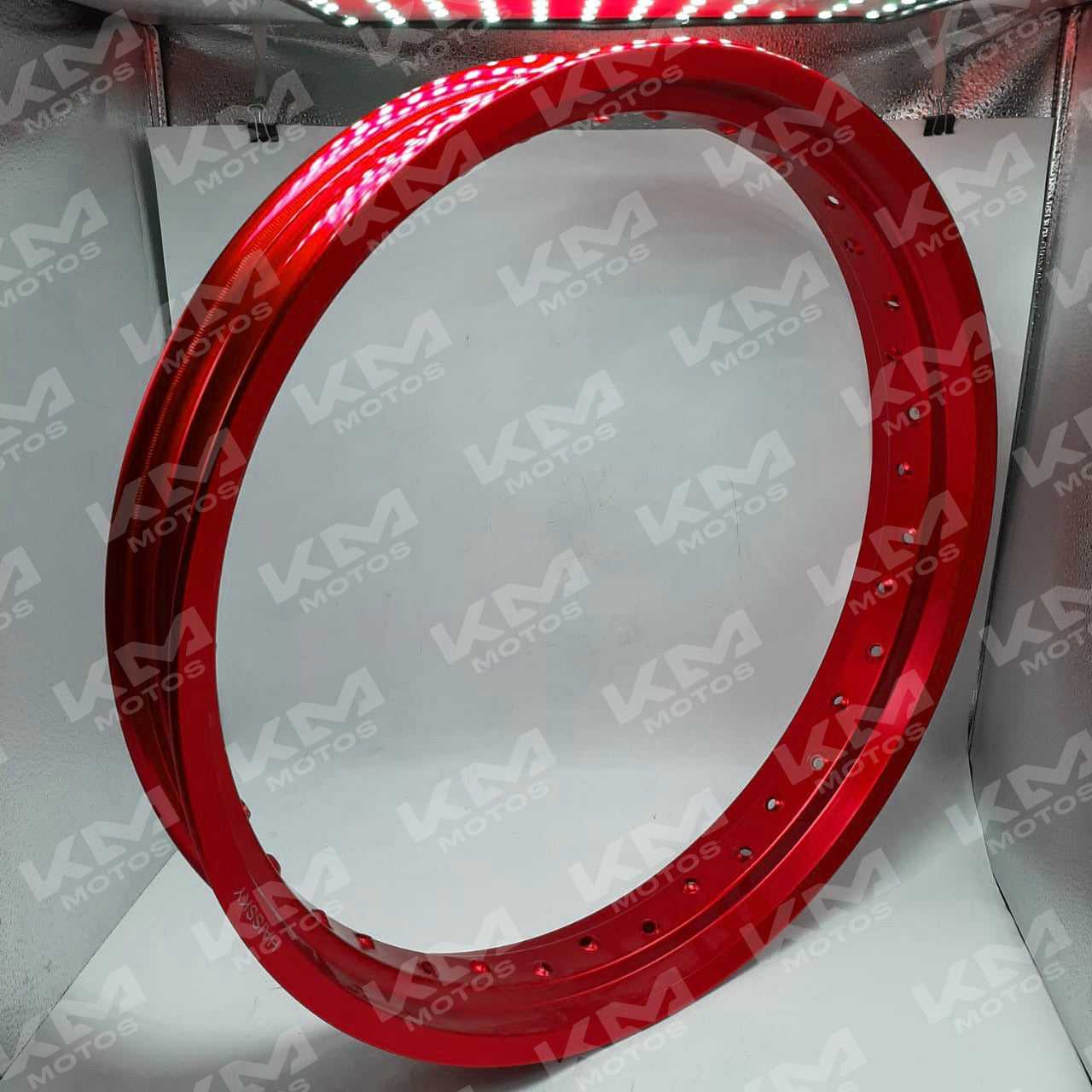 Aro 21 Aluminio Grueso Rojo