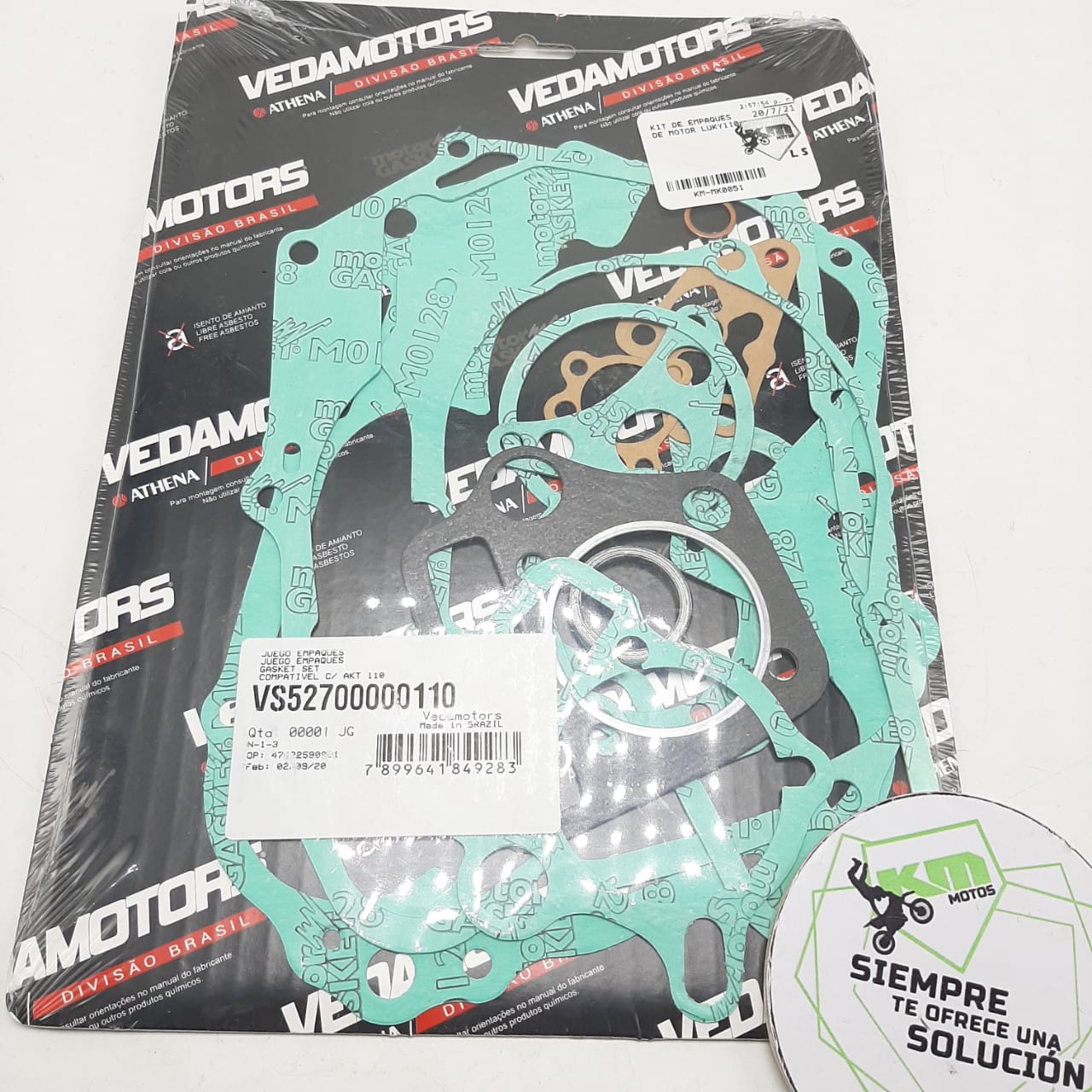 KIT DE EMPAQUES DE MOTOR LUKY110