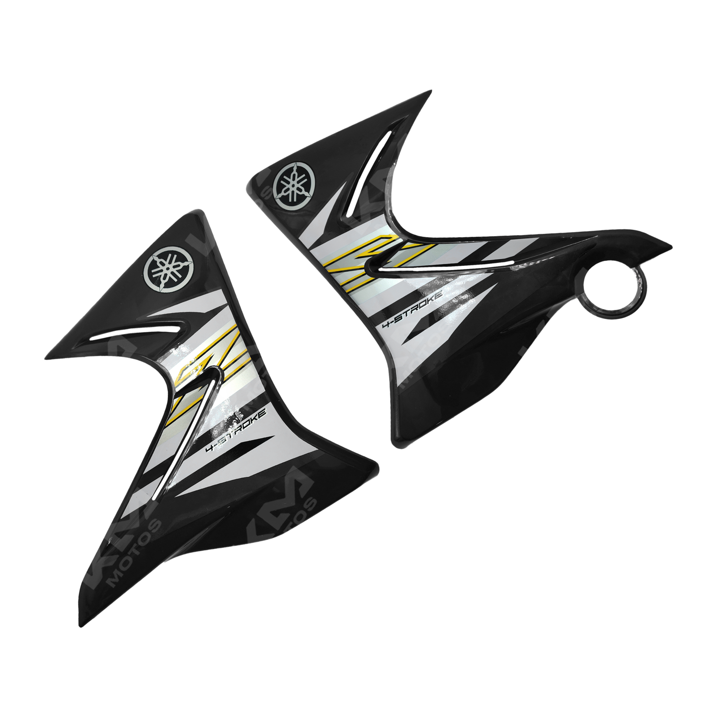 Cobertor de tanque negro para XTZ125 y RTZ150 de la marca KM Motos, protección y acabado para motocicleta.