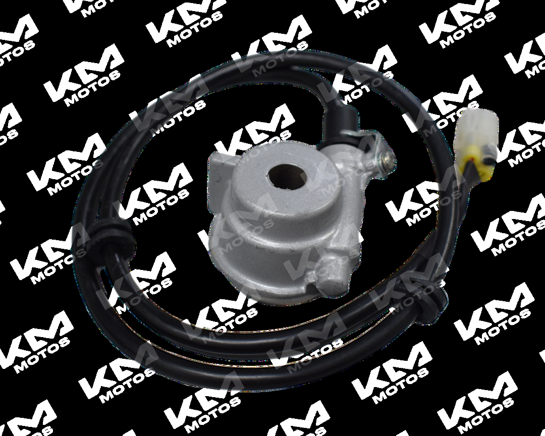 Cable de velocímetro y engranaje Universal para PS180 Pulsar, componentes visibles en la imagen.