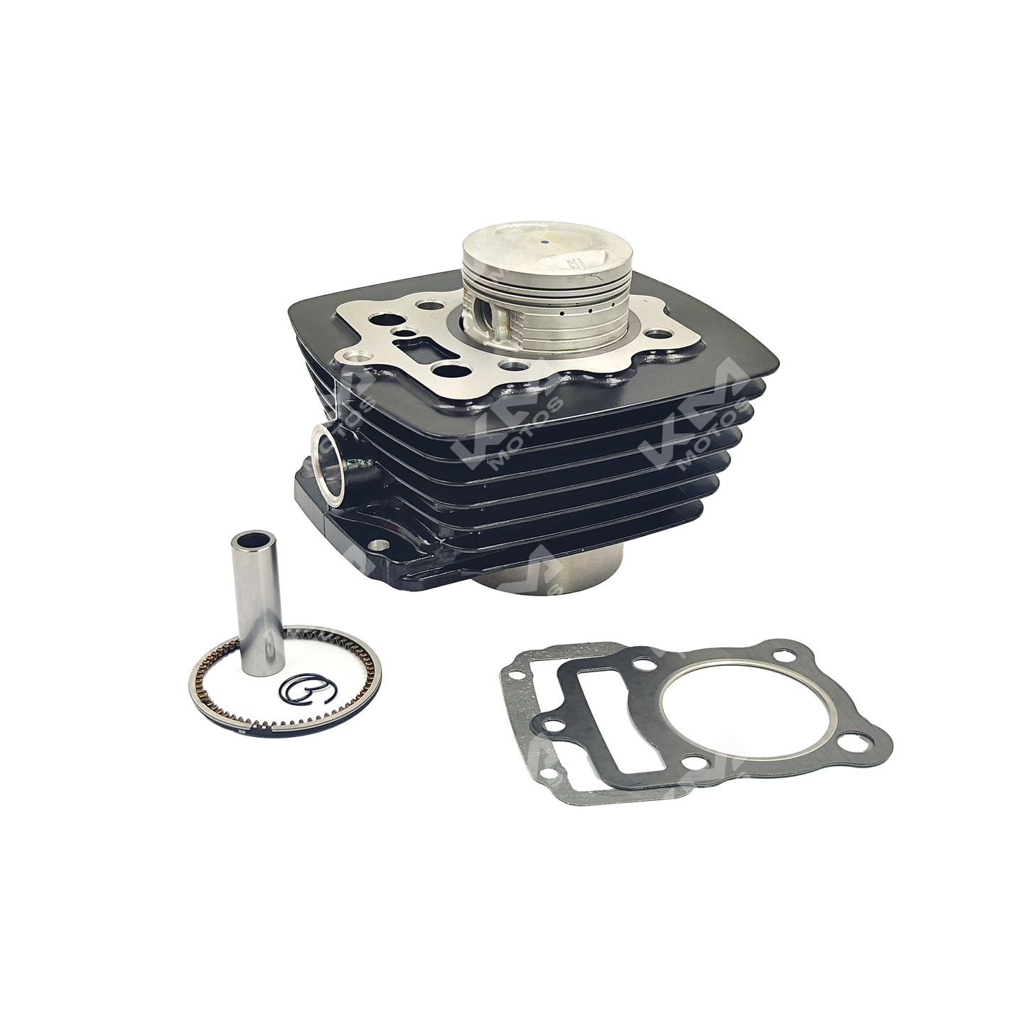 KIT DE CILINDRO CG150/FT150 PISTON ALTO NEGRO - KMMOTOSHN