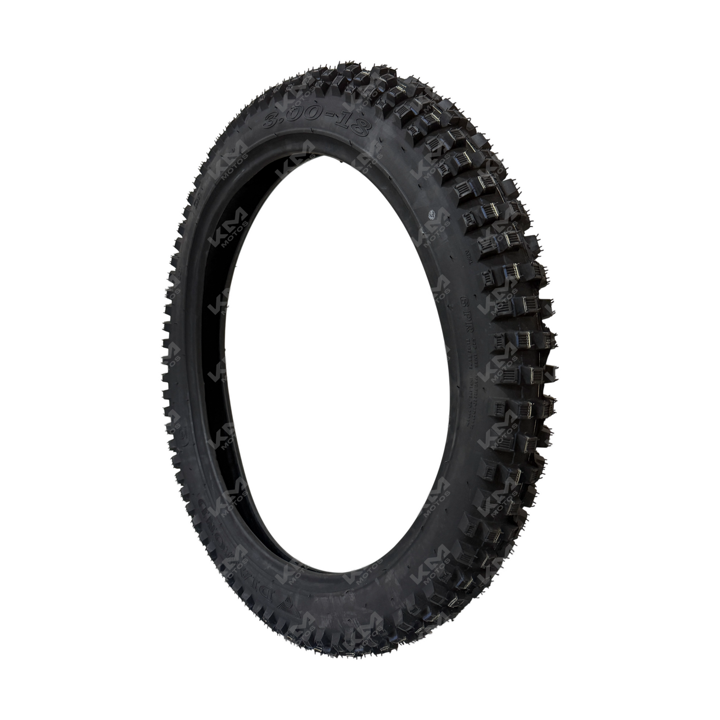Llanta delantera para tractor DIAMOND 3.00-18, neumático robusto y resistente, ideal para maquinaria agrícola.