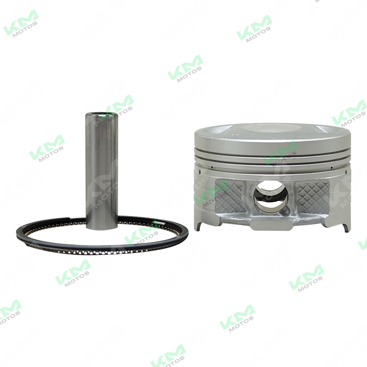 Kit de pistón original para ZX150L, DM150, FT150, CR1 y 150Z, visible en la imagen con componentes del kit.