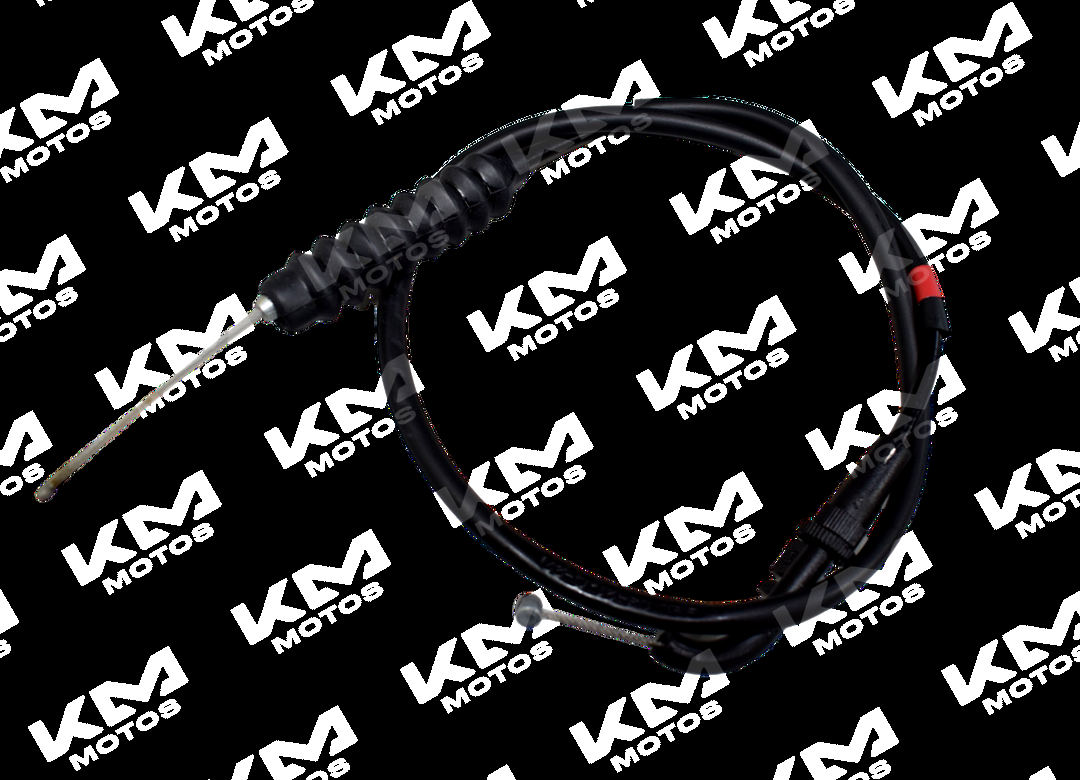 Cable de acelerador Universal XCD125 para Bajaj, muestra el cable de acero y conexiones en la imagen.