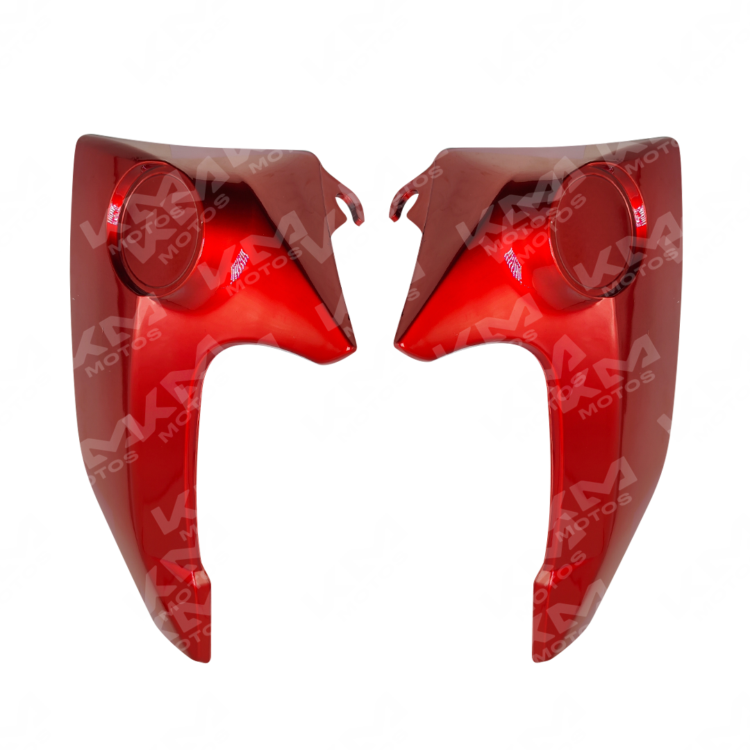 Rompevientos Yamaha FZ16, vista lateral del lado izquierdo, con diseño resistente al viento y logo visible en la chaqueta.