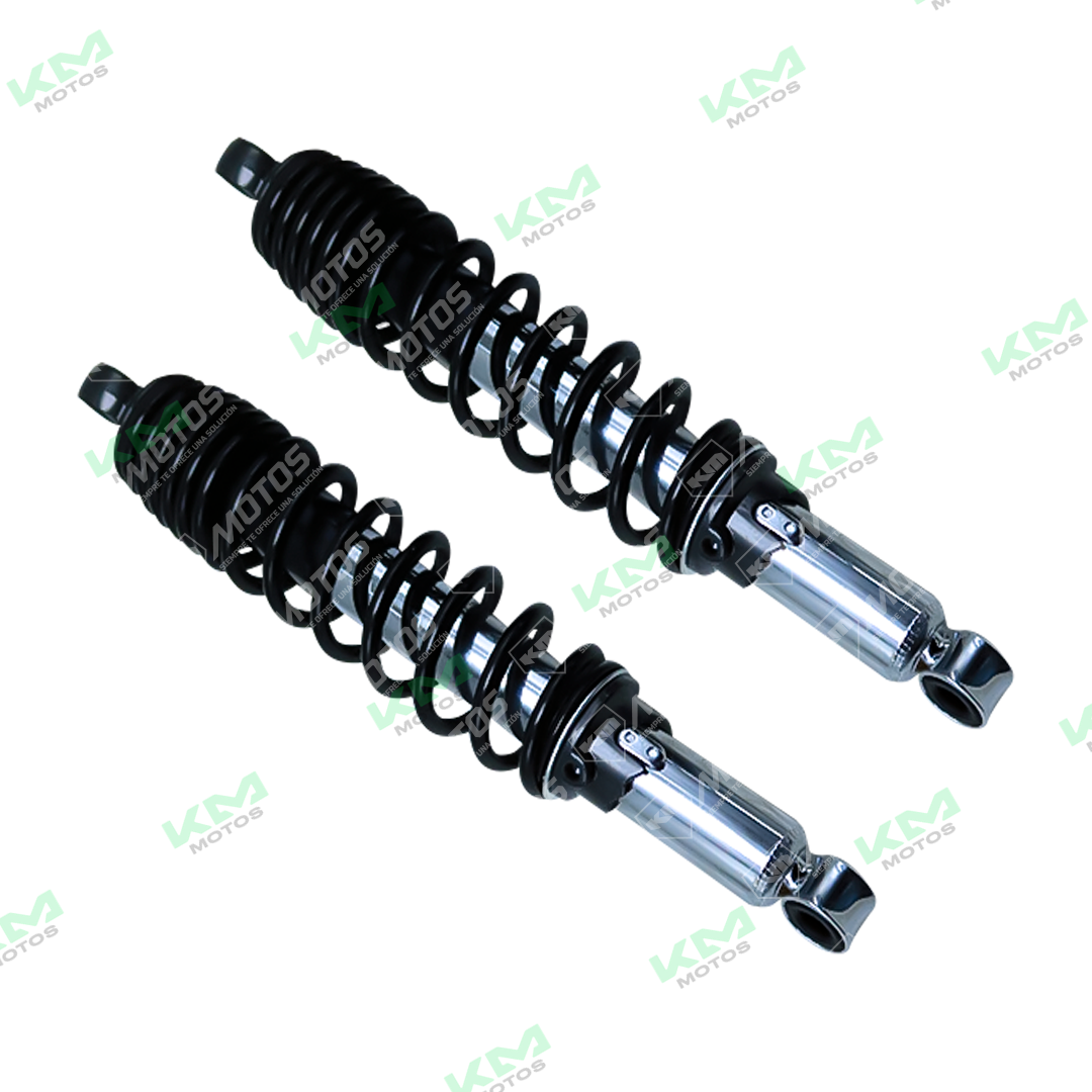 Amortiguadores Toro para YBR125 y YBR150Z, CR1, mostrando detalles y estructura de los amortiguadores en la imagen.