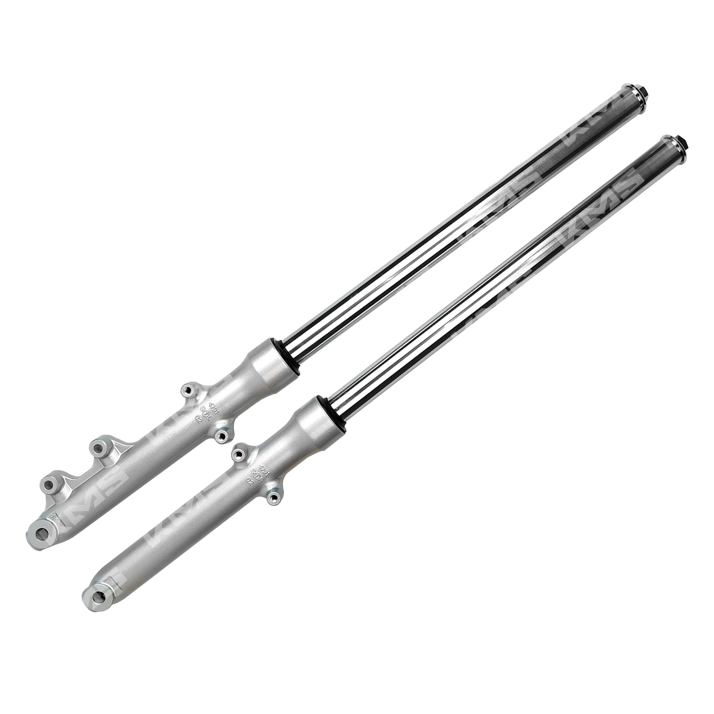 Barras KM Motos HJ125-7, EN125 y GN125, con acabado resistente, para motocicleta, visible en la imagen.