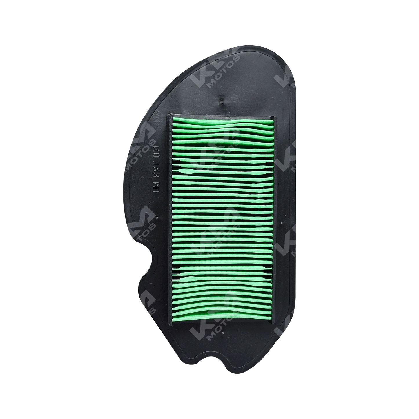 Filtro de aire para Honda Navi de la marca KM Motos, muestra el filtro de reemplazo con aspecto de material purificador.