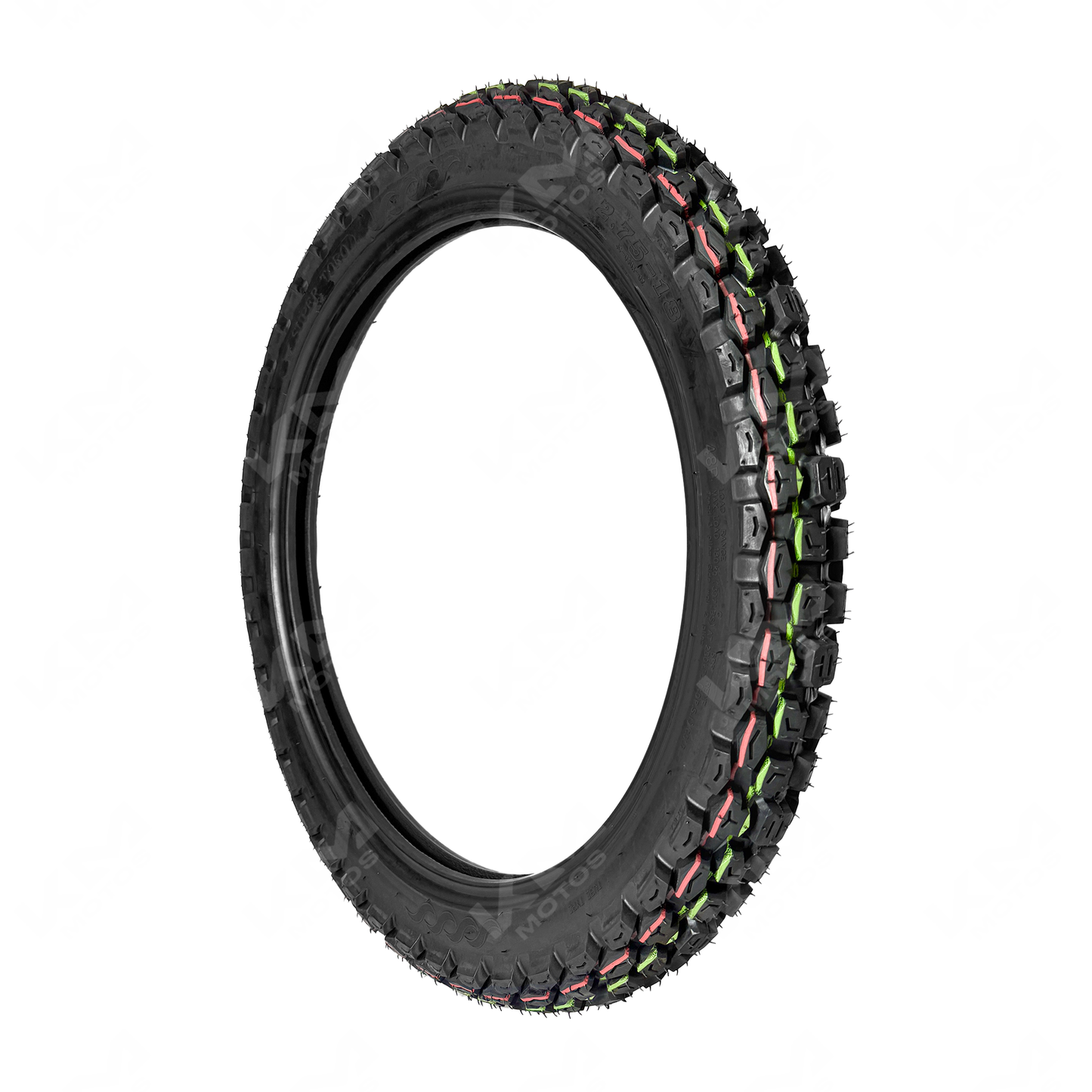 Llanta delantera 2.75-18 para semitractora Super Toro de la marca KMMOTOSHN, visible en la imagen.