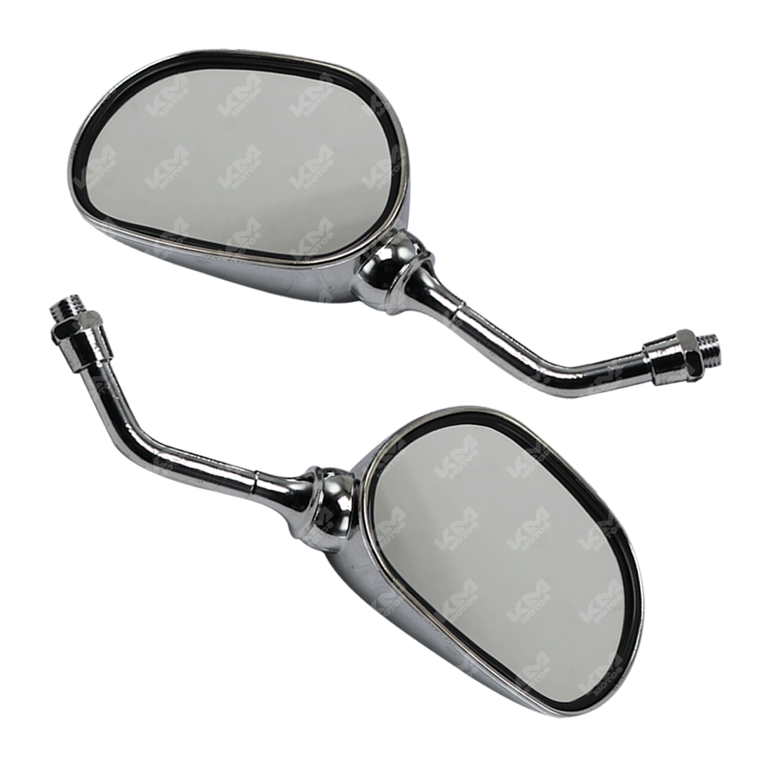 RETROVISORES YBR125/FZ16 CROMADOS – KMMOTOSHN - Main Image