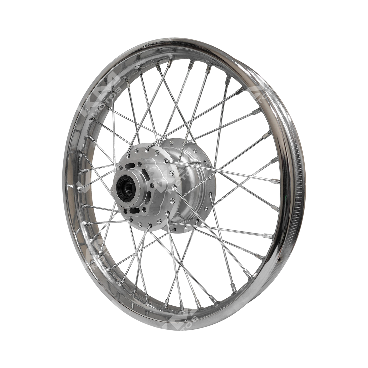 Repuesto de rin trasero para motocicleta GXT200/KMF200 de KM Motos, imagen de un componente de rueda trasera de moto.