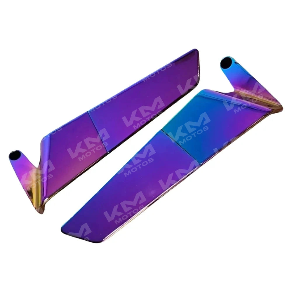 Retrovisor tipo alerón tornasol con acabado reflectante, ideal para mejorar la vista y el estilo del automóvil.