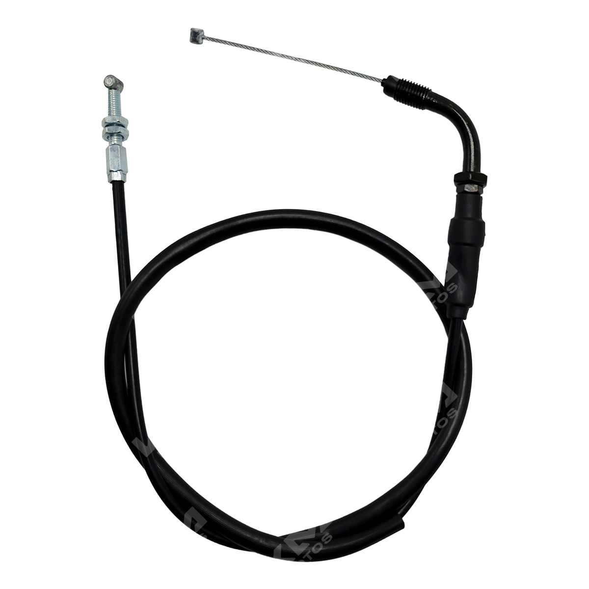 Cable acelerador para Honda CB160F de KM Motos, imagen mostrando el cable y sus conexiones.