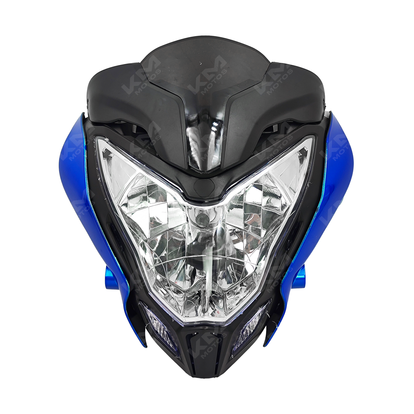 CARENA COMPLETA + SILVIN AZUL NS200 KMS - KMMOTOSHN