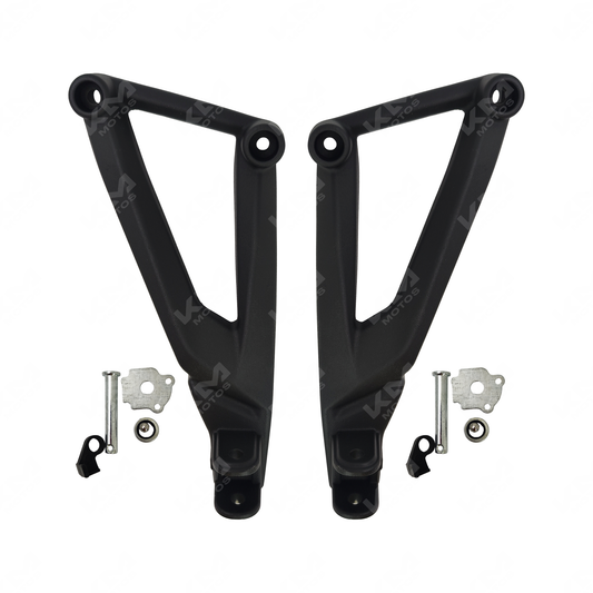 BASES DE ESTRIBOS TRASERAS NEGRO NS200 KMS