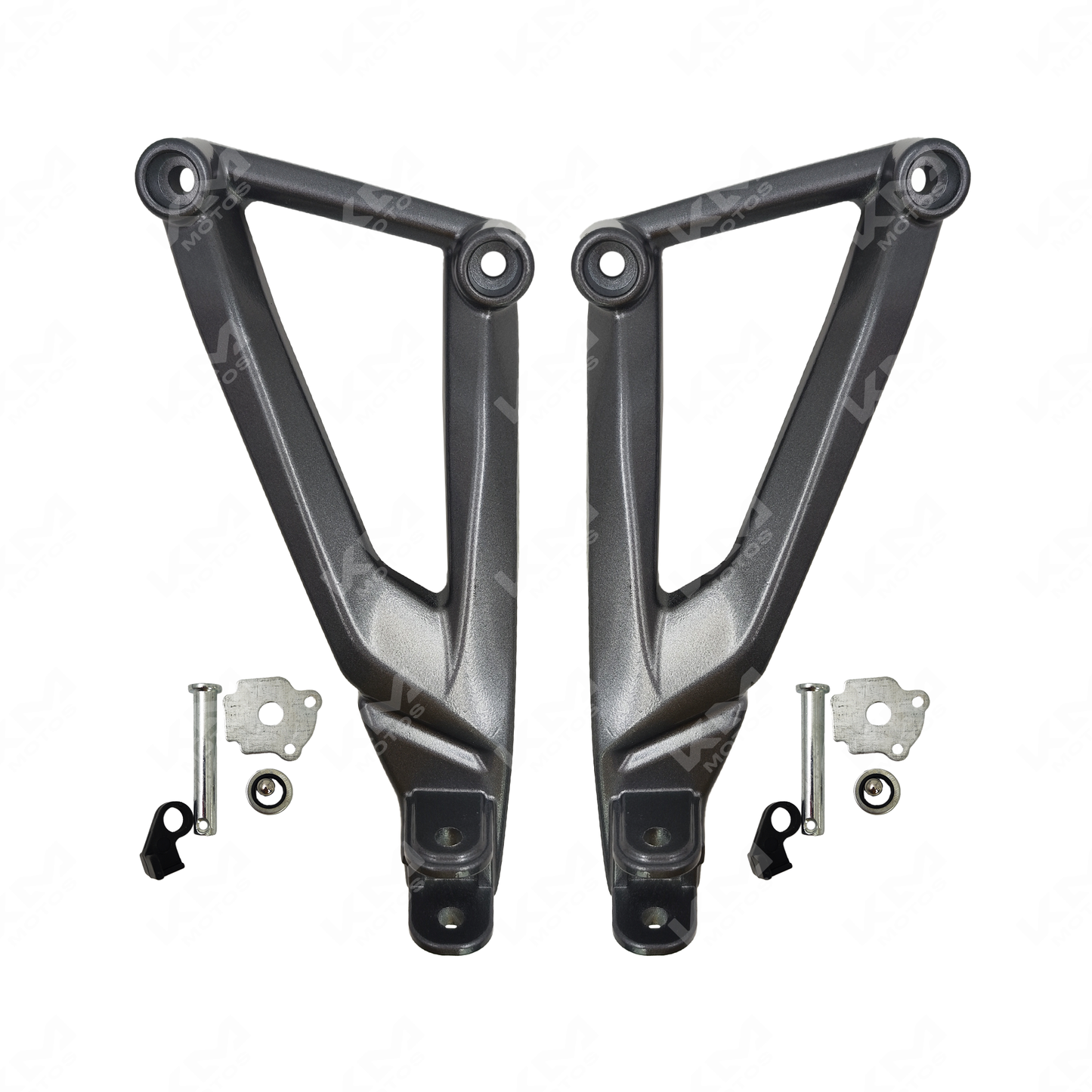 BASES DE ESTRIBOS TRASERAS GRIS OSCURO NS200 KMS