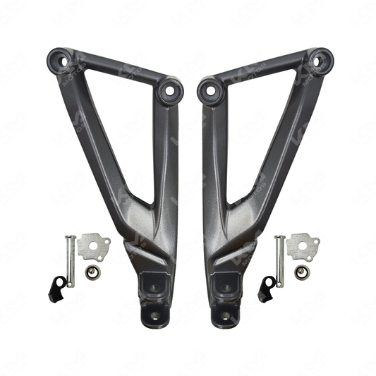 BASES DE ESTRIBOS TRASERAS GRIS OSCURO NS200 KMS