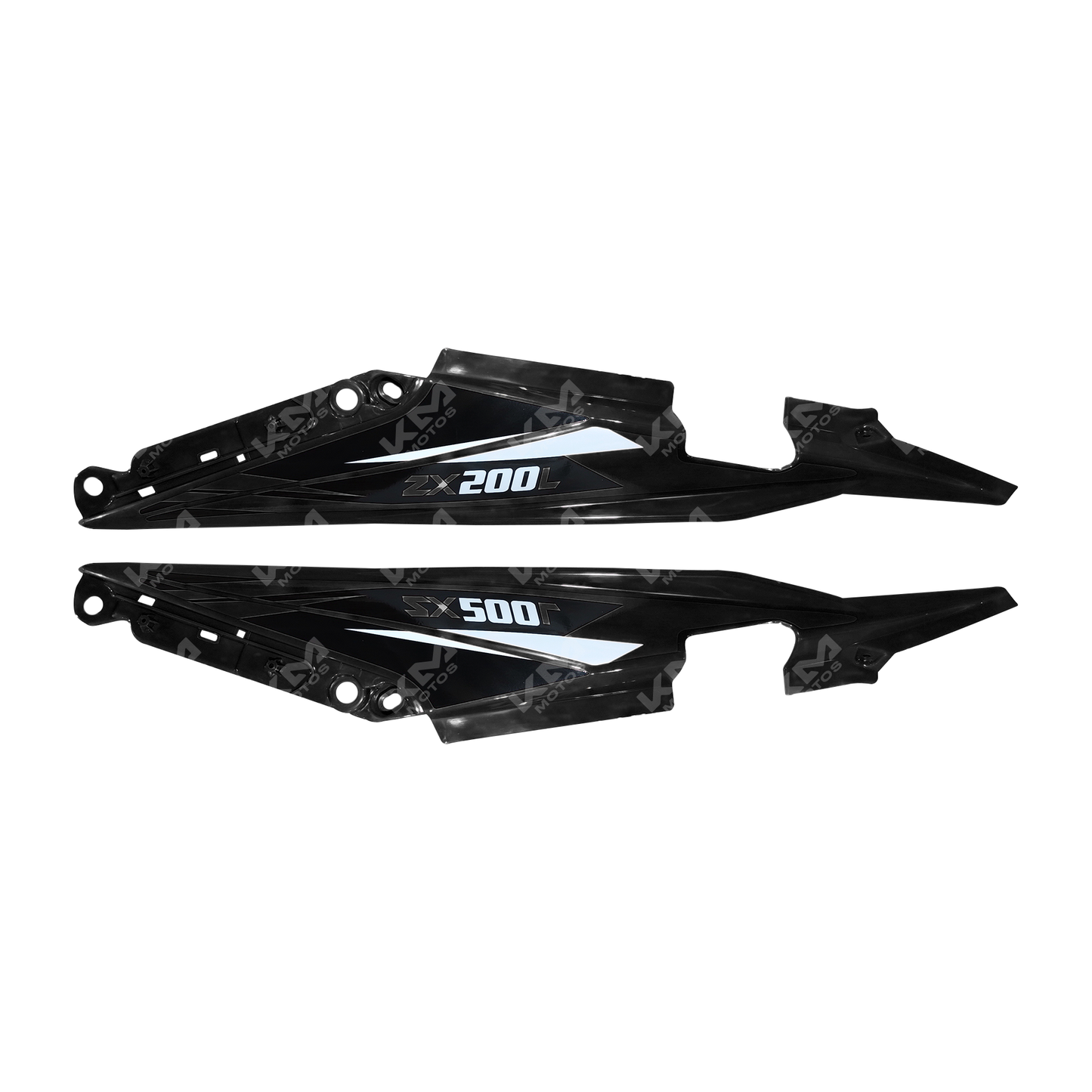 TAPADERAS LATERALES NEGRAS ZX150L/ZX200L M.N - KMMOTOSHN