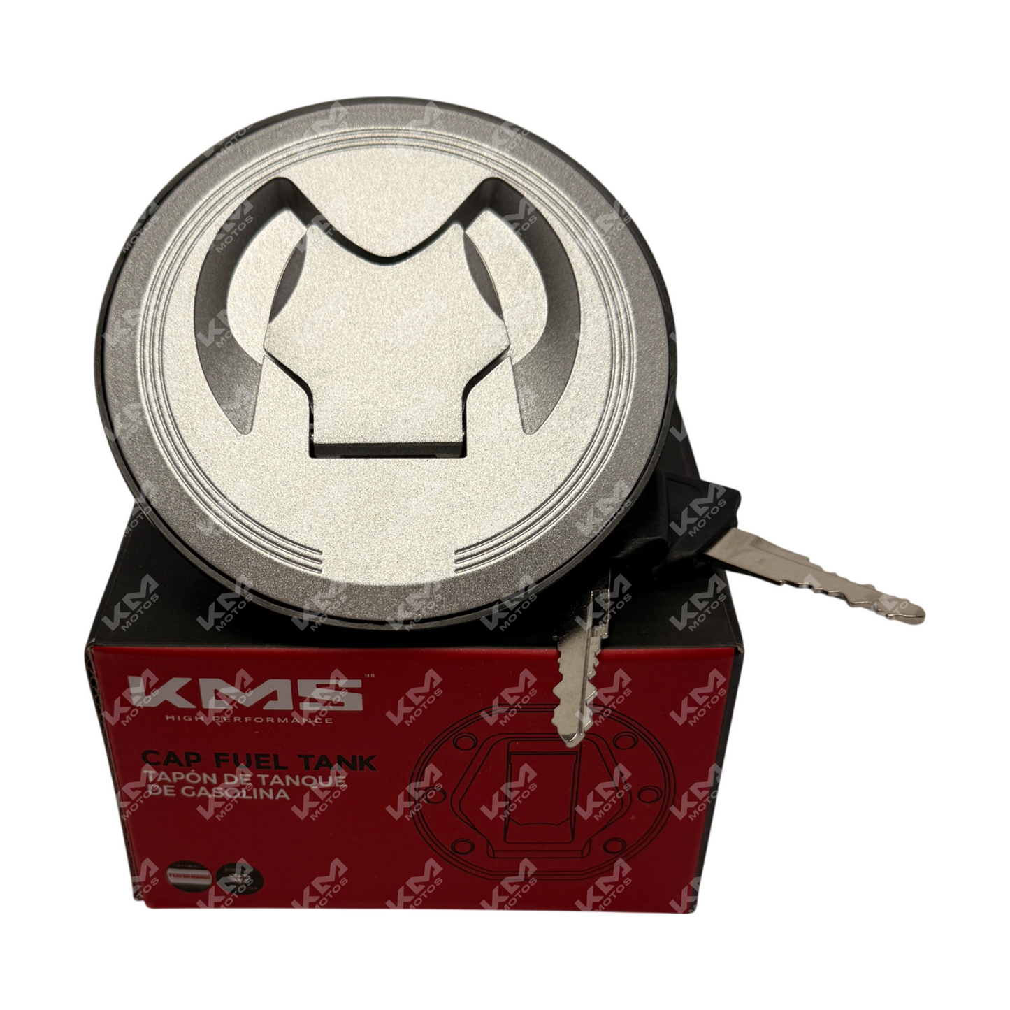 Tapón de tanque KMMOTOS ZX200L, ZX150L o TX200, de alta calidad, muestra el diseño y material del tapón para motos.