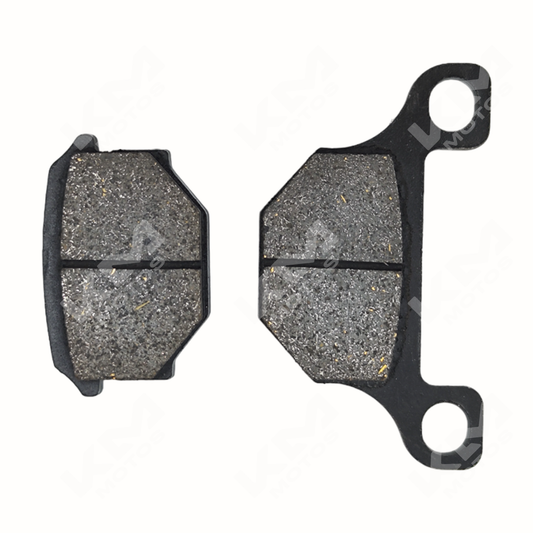 Pastillas de freno KM Motos para HJ125, GN125 y XY150, con superficie de fricción y material de alta durabilidad.