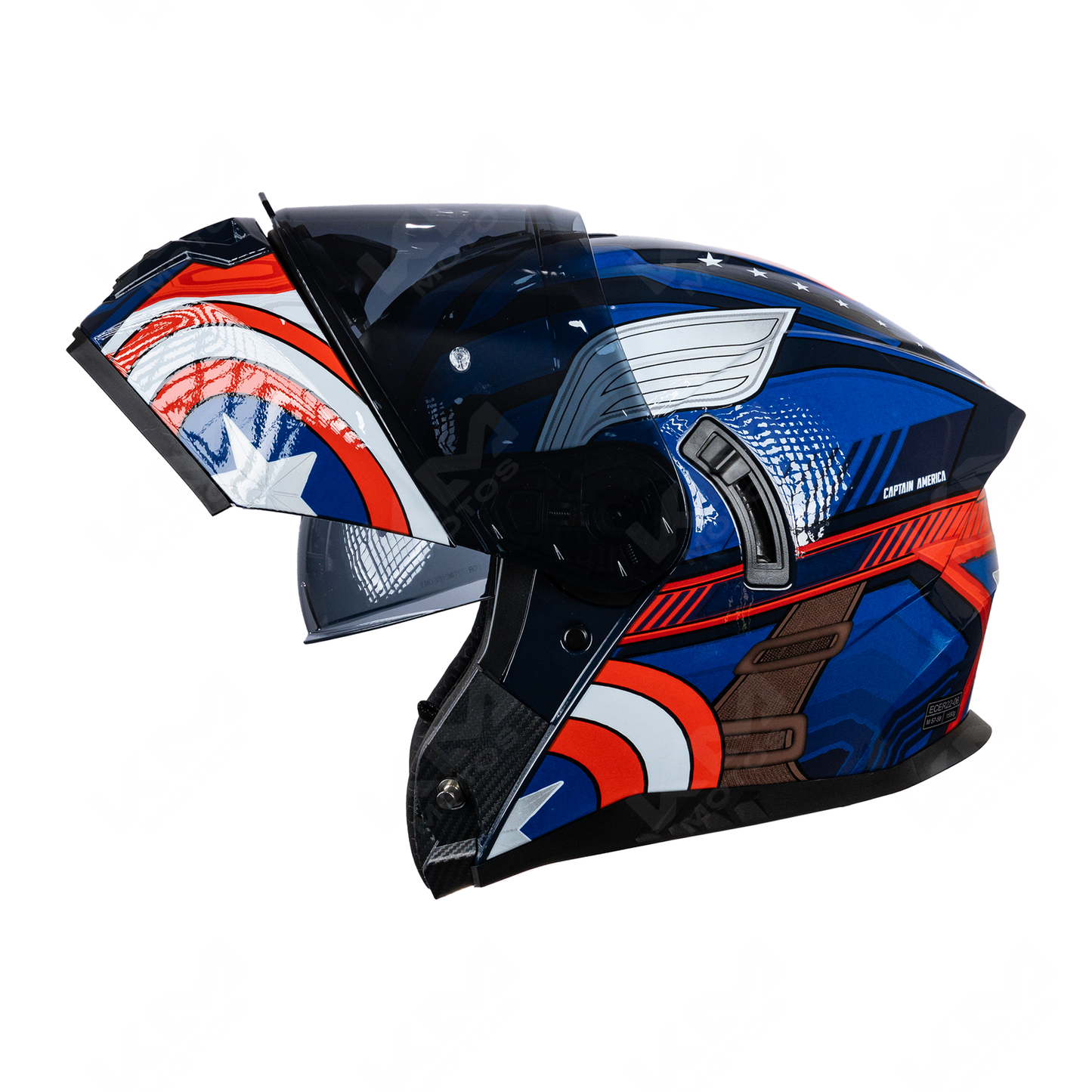 CASCO MODULAR MARVEL CAPITAN AMERICA VIS/OSCURA DOBLE EDGE TALLA "L" DOT