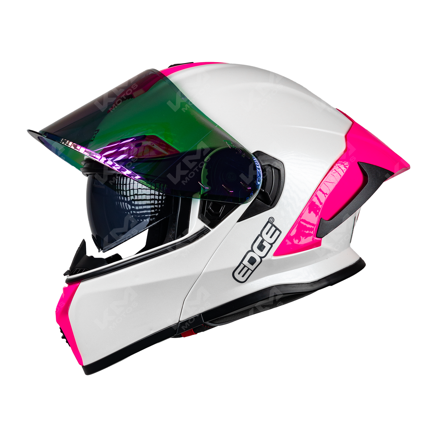 CASCO MODULAR GX7 WHITE PINK VIS/PINK DOBLE EDGE TALLA "M" DOT/ECE