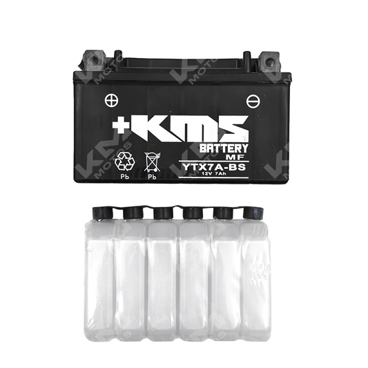 BATERIA YTX7A-BS ACIDO/SELLADA MF KMS - KMMOTOSHN