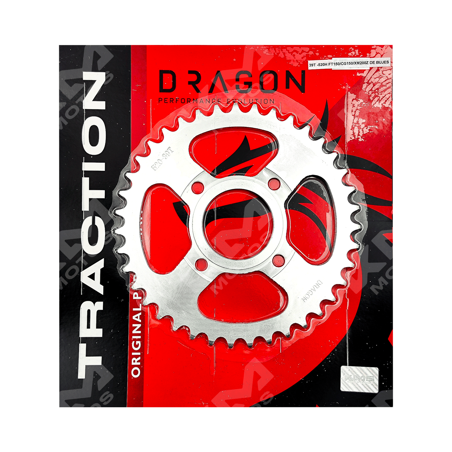 CATARINA 39T -520H FT150/CG150/XM200Z DE BUJES - KMMOTOSHN