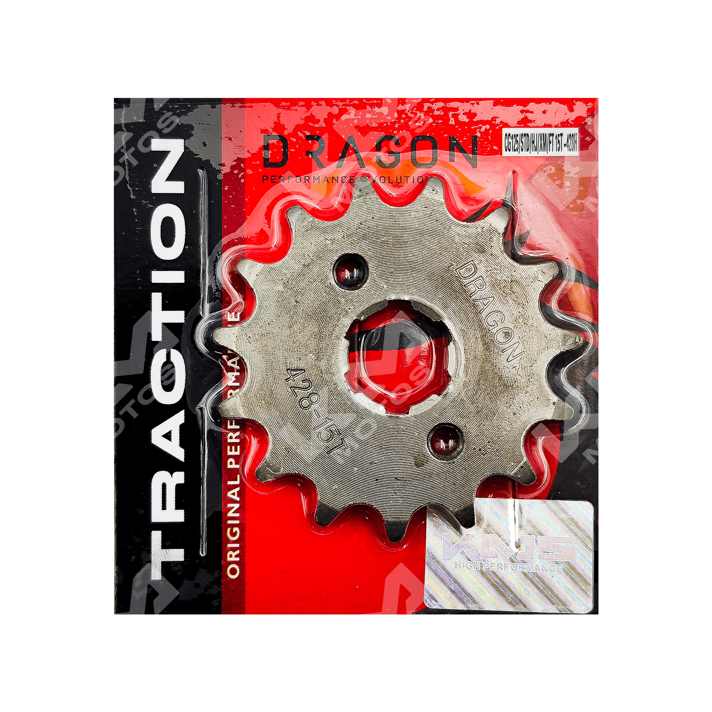 SPROCKET CG125/STD/HJ/XM/FT 15T -428H - KMMOTOSHN