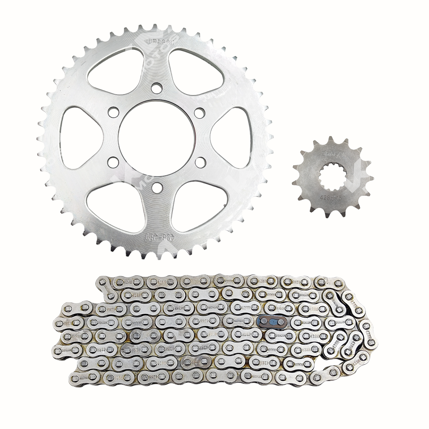 KIT DE TRACCION 48T/14T -428H GXT200/KMF200 CADENA 136L