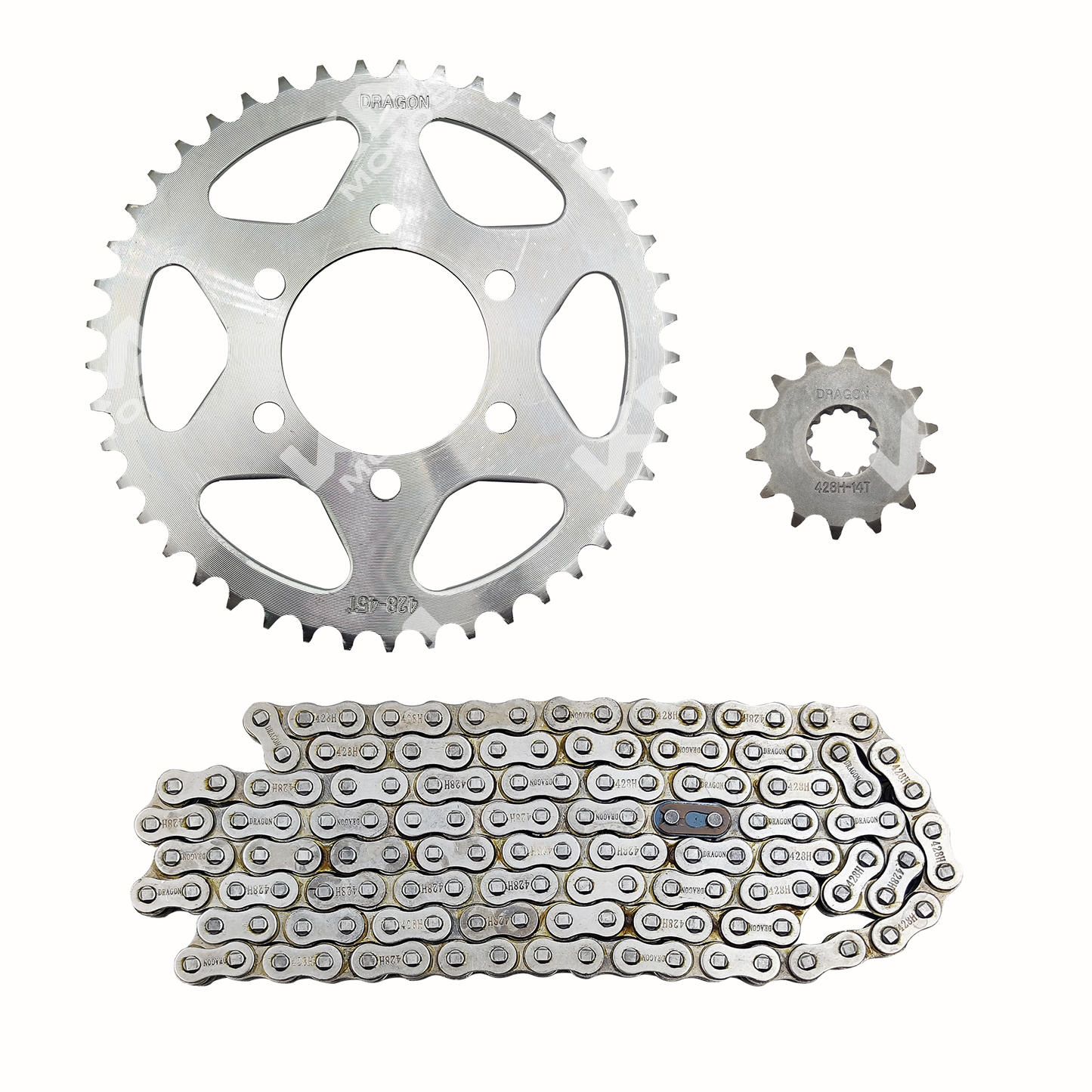 KIT DE TRACCION 45T/14T -428H GXT200/KMF200 CADENA 136L - KMMOTOSHN